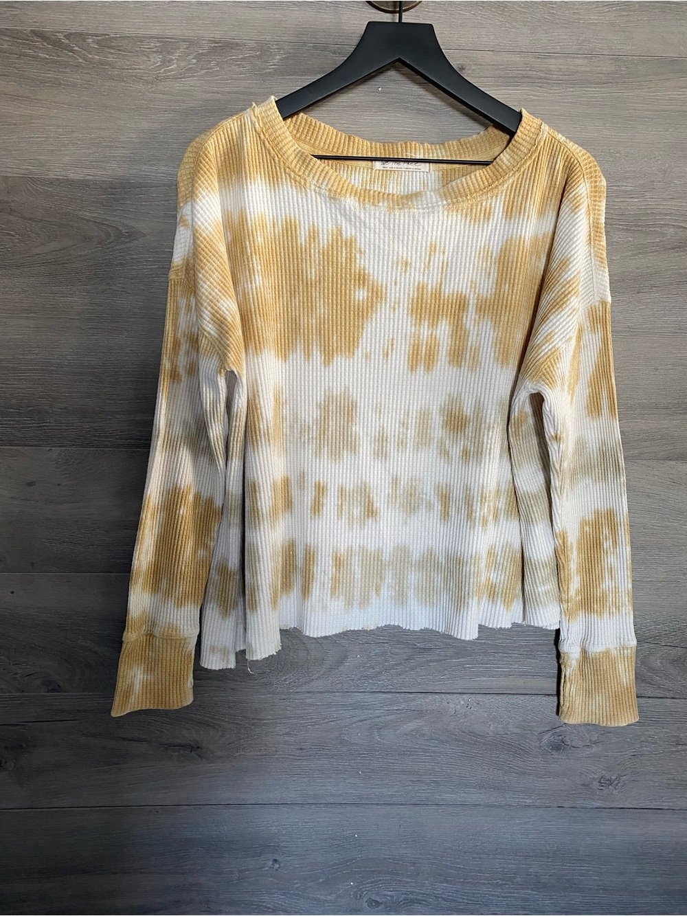 We The Free Waffle Oversized Long Sleeve Top